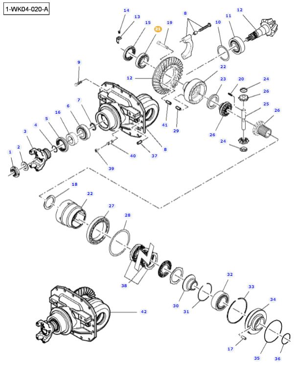 Front Differential Bearing F411301021080 - Image 2