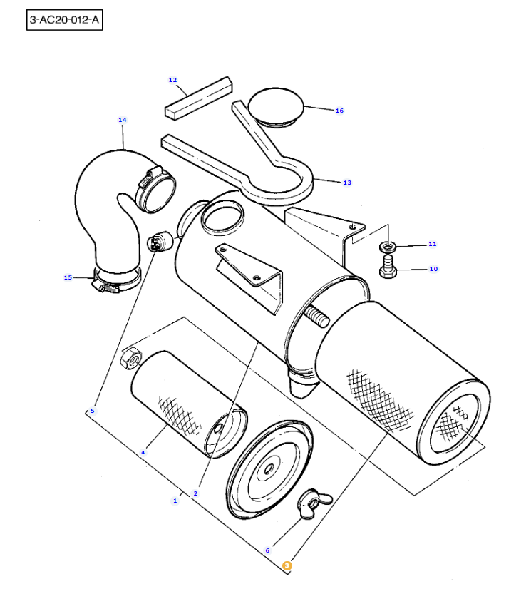 Outer Air Filter 3595503M1 - Image 3