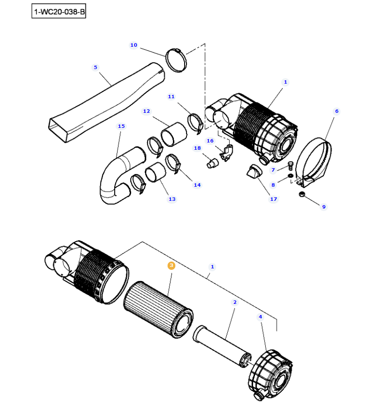 Outer Air Filter 4270035M1 - Image 2