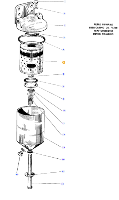 Perkins Fuel Filter 1850450M2 - Image 2