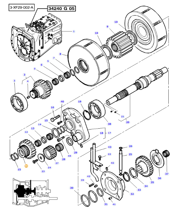 Reverse Clutch Pack Gear 3815218M1 - Image 2