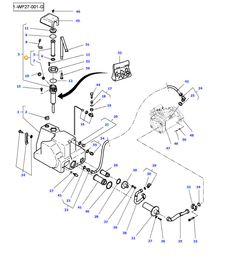 Auxiliary Hydraulic Filter Kit 3907929M92 - Image 2