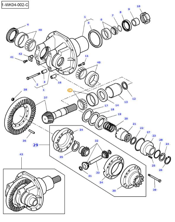 Front Differential Bearing 3014580X91 - Image 2