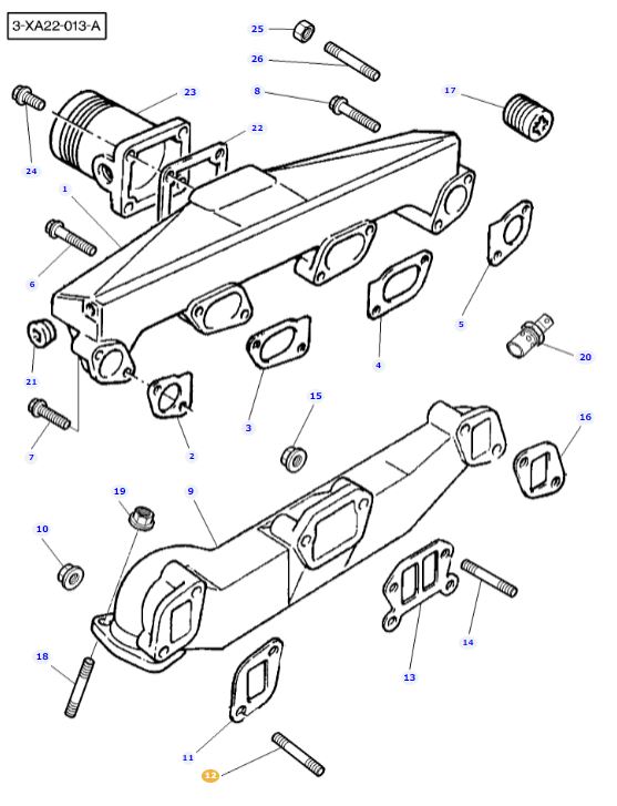 Exhaust Manifold Stud 1476290X1 - Image 2