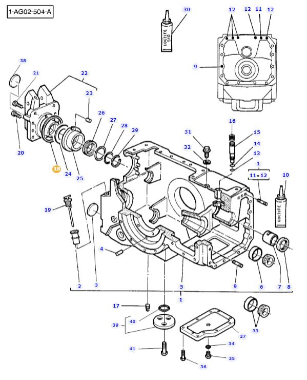 Center Housing/PTO Gasket 1610232M1 - Image 2