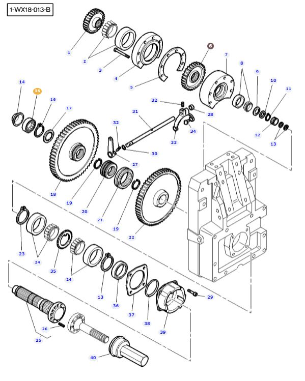 PTO Bearing 1612707M1 - Image 2