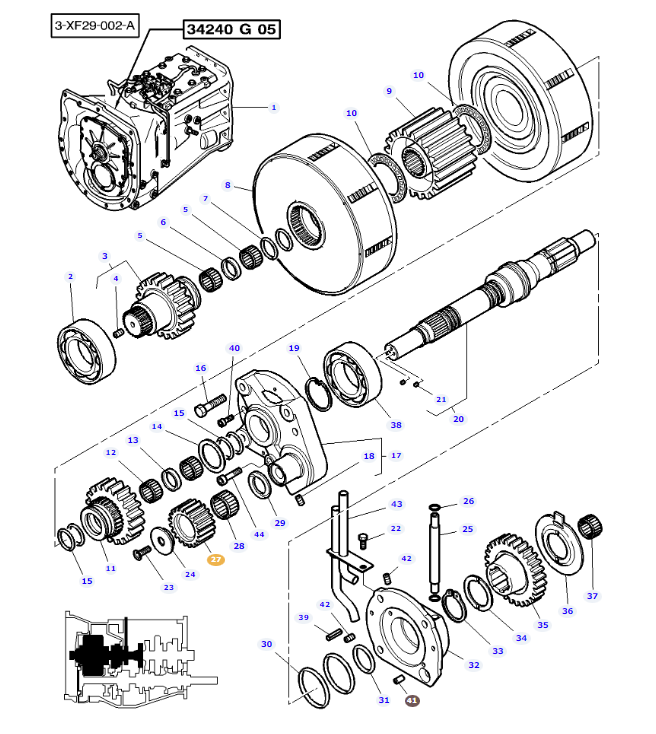 Input Idler Gear 3815219M2 - Image 2