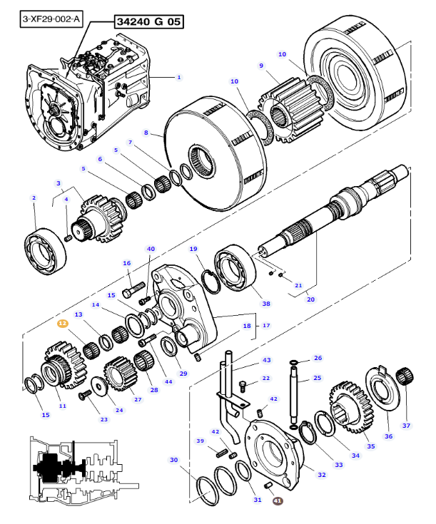 Input Needle Bearing 3815653M1 - Image 2