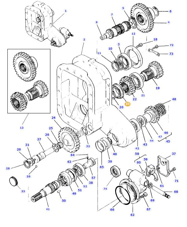 4WD Range Box Bearing 1692592M1 - Image 2