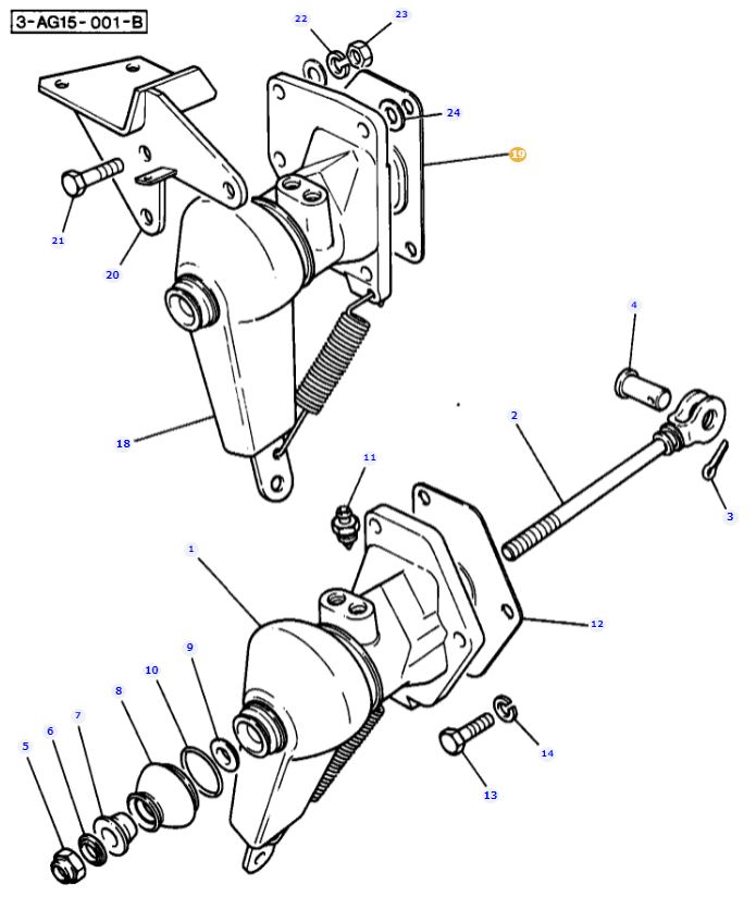 Brake Slave Cylinder Seal 1694265M91 - Image 2