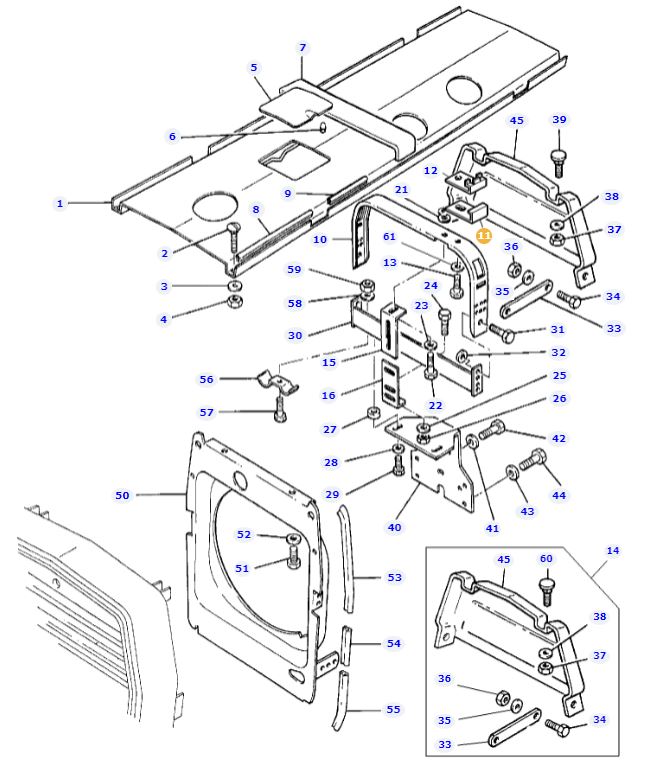 Bonnet Bracket 1694819M3 - Image 2