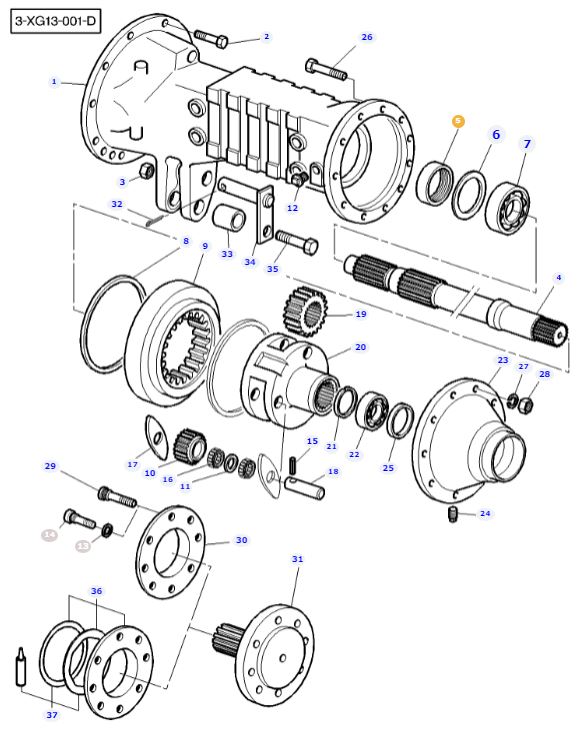 Rear Axle Seal 1860954M1 - Image 2