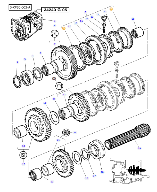 Synchro Cone Gear 3824417M1 - Image 2