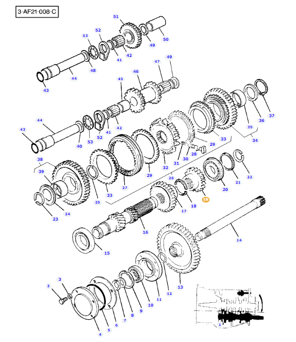 Gear 28 Teeth - 3599036M1 - Image 2
