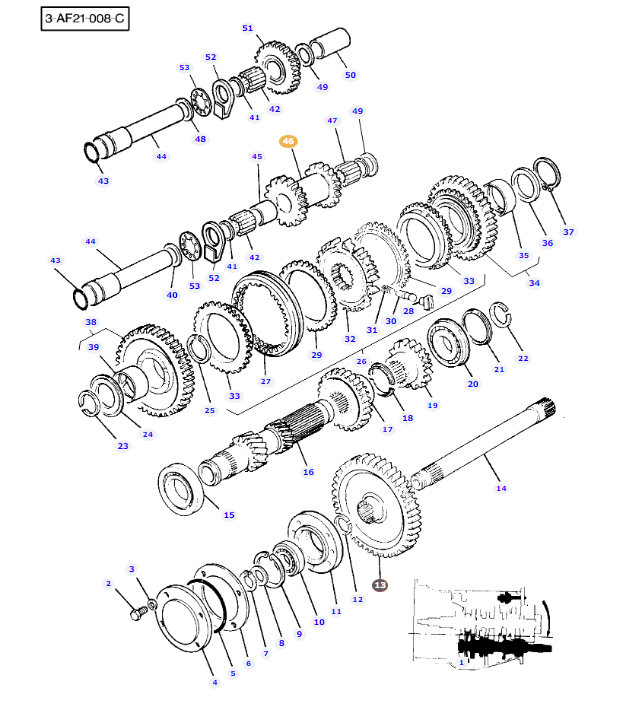 Transmission Idler Gear - 3599426M2 - Image 2