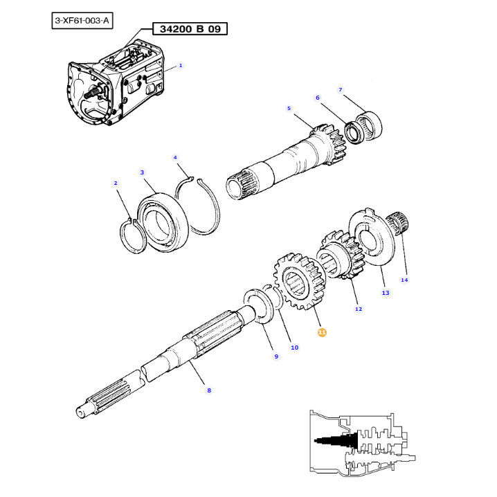 Gear 21T 3810205M1 - Image 2