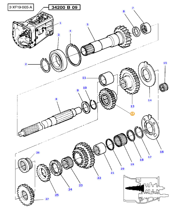 Transmission Gear 3599607M1 - Image 2