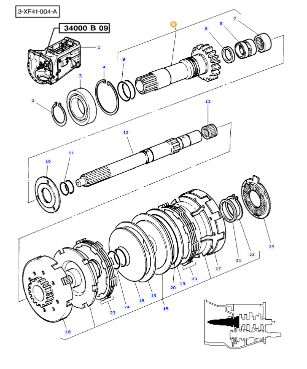 Input Pinion Shaft 3818860M91 - Image 2