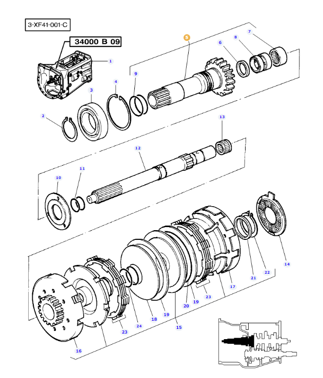 Input Pinion Shaft 3697770M92 - Image 2