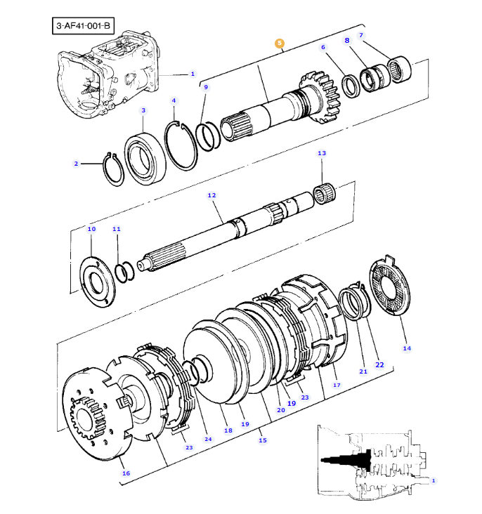 Input Pinion Shaft 3697947M92 - Image 2