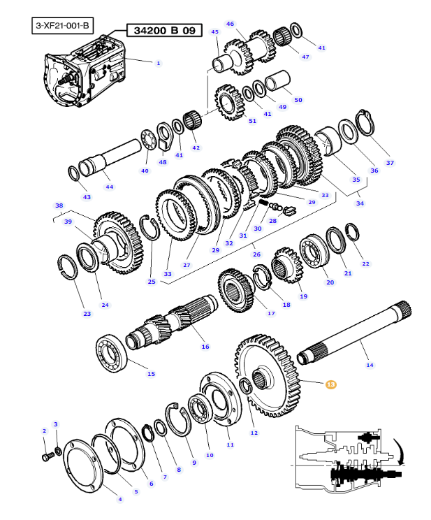 Gear 50T 3612671M1 - Image 3