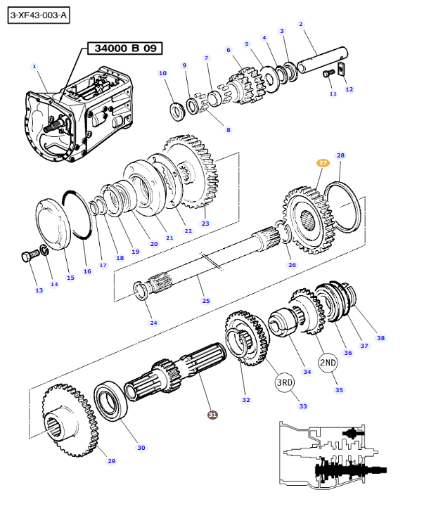 Gear 47T 3817352M1 - Image 2
