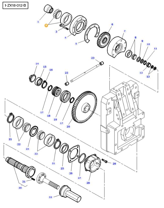 Transmission/PTO Bearing 3010192X91 - Image 2