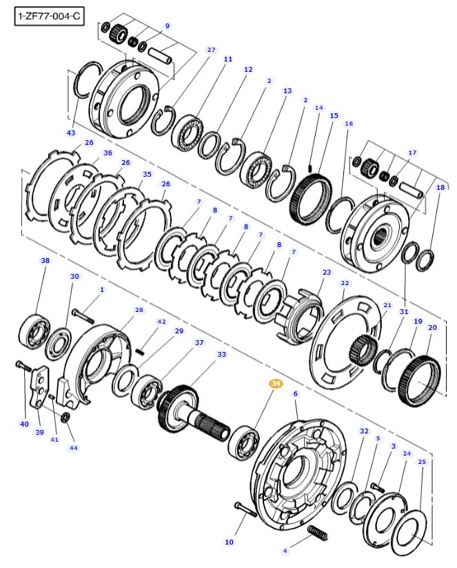 Transmission Bearing 3010956X91 - Image 2