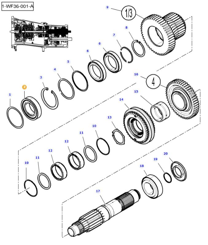 Transmission Layshaft Bearing 3011416X91 - Image 2