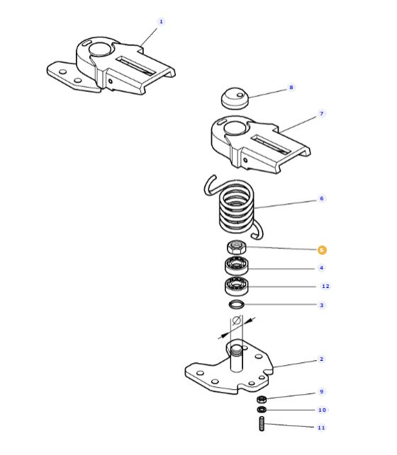 Mudguard Bracket Lock Nut 3015395X1 - Image 2