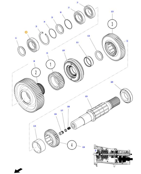 Output Shaft Bearing 3016040X91 - Image 2
