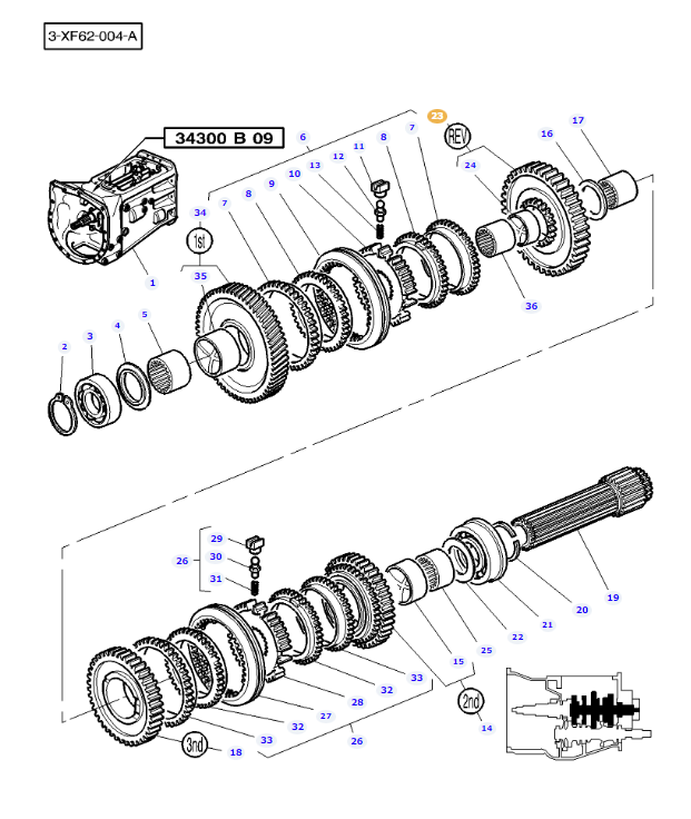 Gear 44T 3819853M91 - Image 2