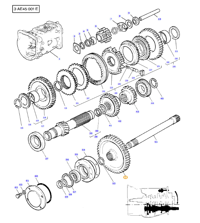 Gear 38T 1869708M1 - Image 2