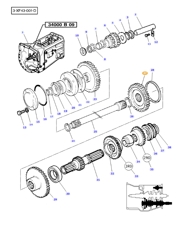 Gear 38T 3697817M1 - Image 2