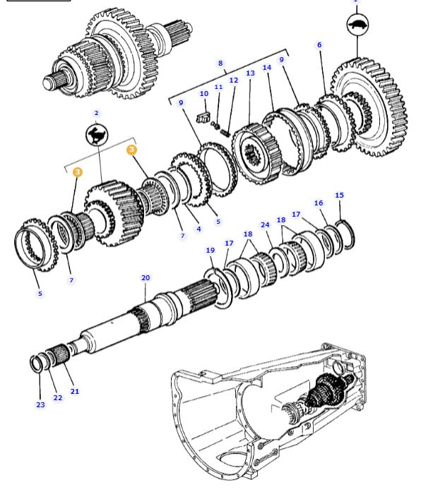 Output Shaft Bearing 3382217M2 - Image 2