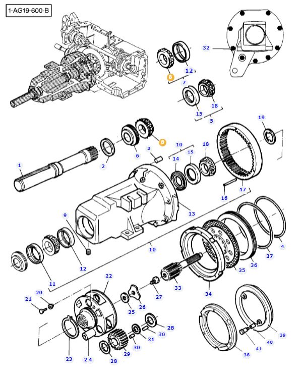 Rear Axle Bearing 3383716M1 - Image 2