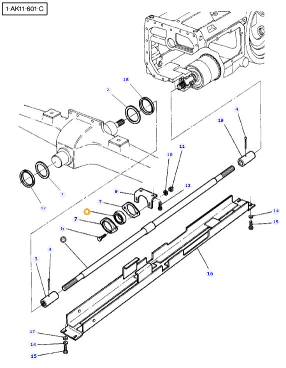 4WD Shaft Bearing 3386985M1 - Image 2