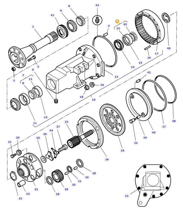 Rear Axle Inner Bearing 3405248M91 - Image 2