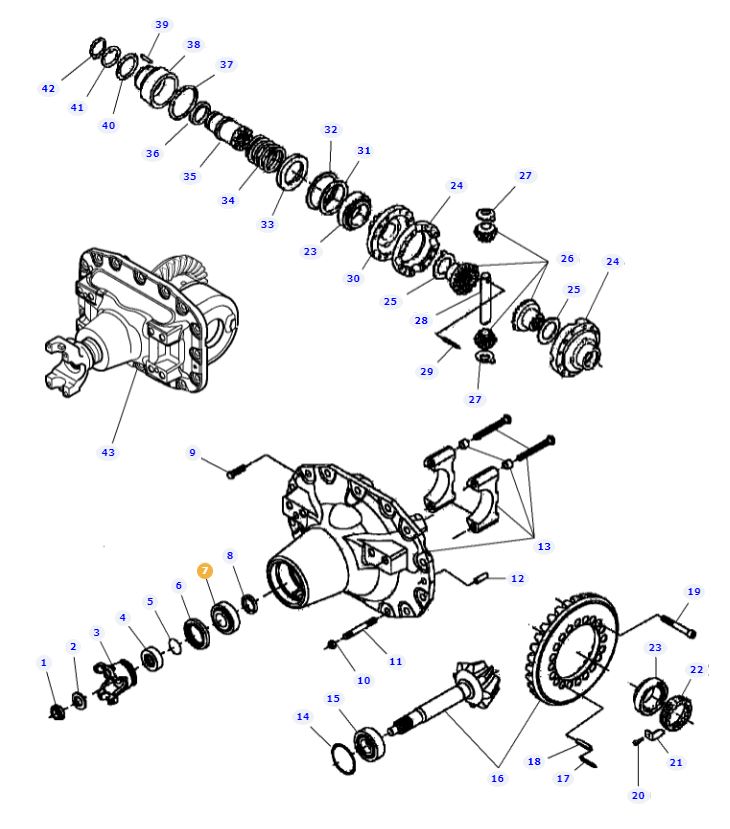 Front Differential Bearing 3426619M1 - Image 2