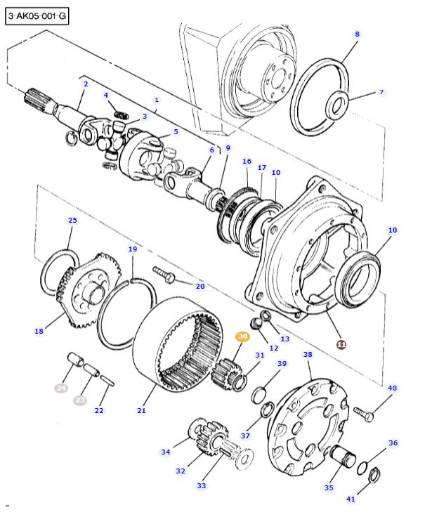 Front Axle Gear 3426639M1 - Image 2