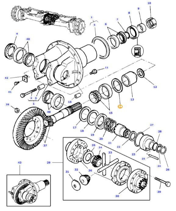 Front Differential Shim 3428924M1 - Image 2