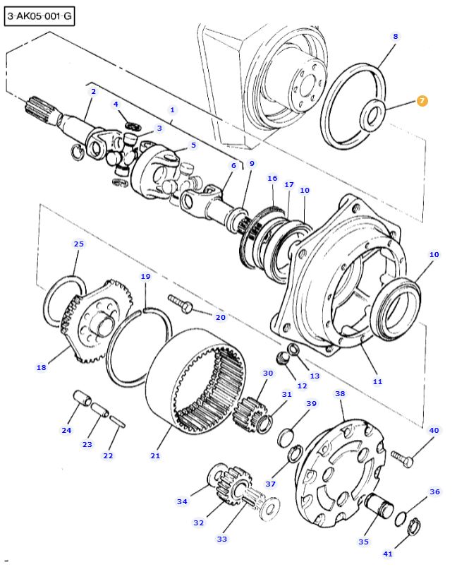 Front Axle Hub Seal 3429001X1 - Image 2