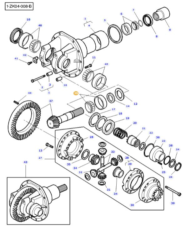 Front Differential Bearing G524300020160 - Image 2