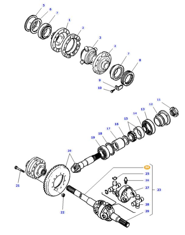 4WD Final Drive Shaft 3429998M1 - Image 2