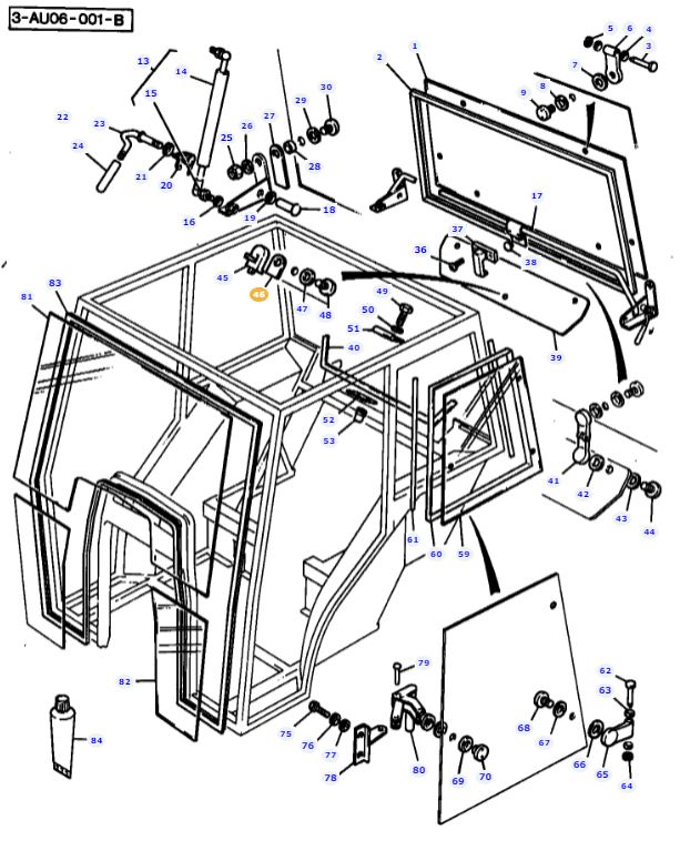 Rear Window Latch Gasket 3476139M1 - Image 2