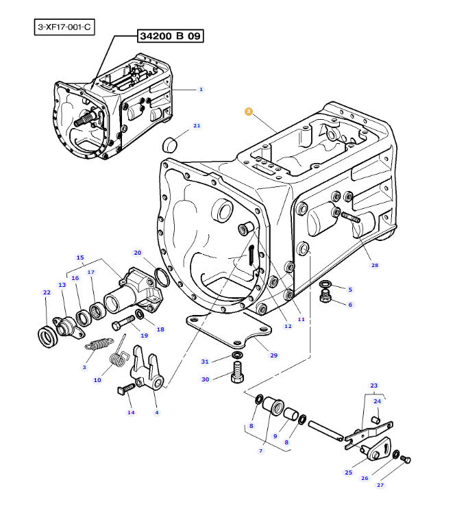 3807788M1, 12x12 Transmission Housing, Massey Ferguson Tractors, Ned Murphy Tractors Ltd.