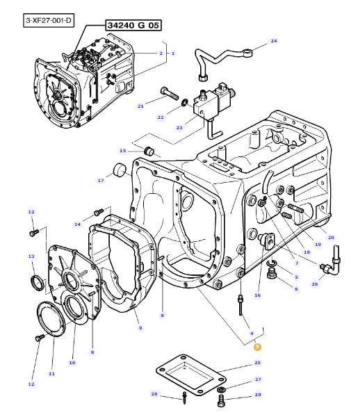 3817808M91, 24x24 Gearbox Housing, Massey Ferguson Tractors, Ned Murphy Tractors Ltd.