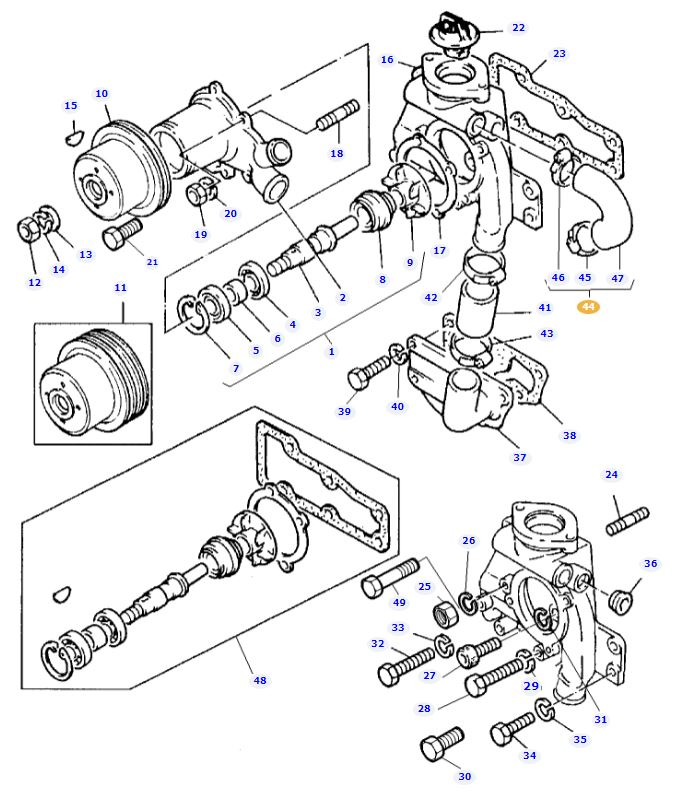 Water Pump Hose 3637573M91 - Image 2