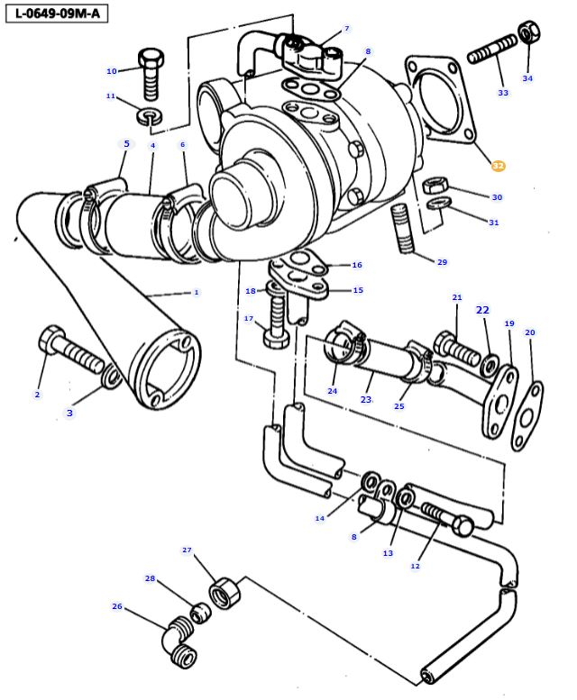 Turbo Gasket 3637591M1 - Image 2