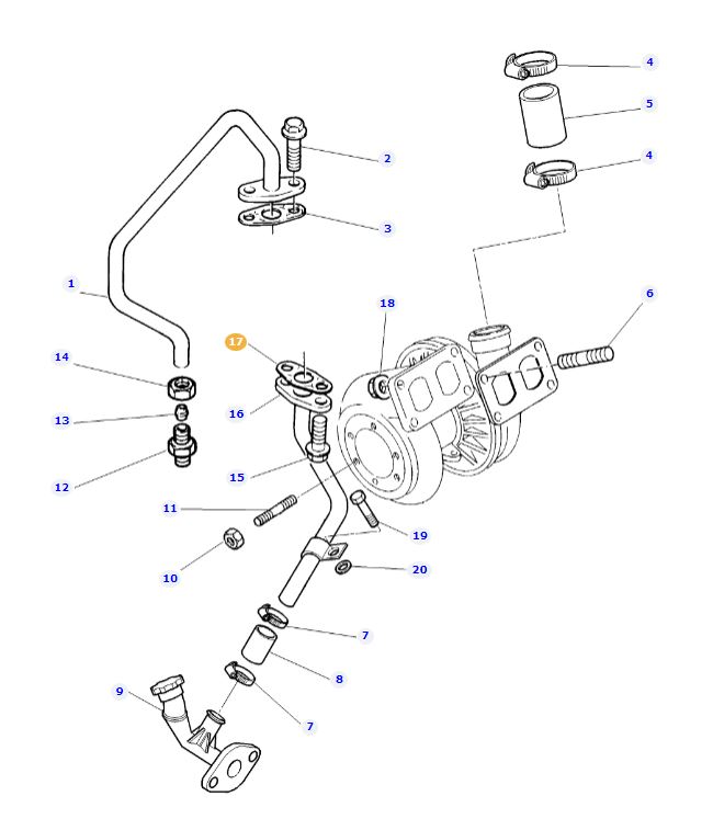 Turbo Pipe Gasket 3638671M1 - Image 2